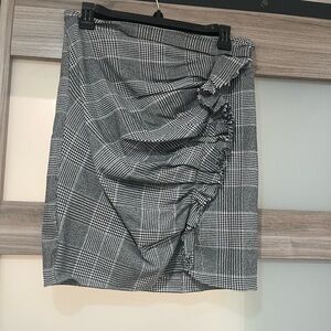 RACHEL Rachel Roy Gray Ruched Pencil Mini Skirt
